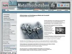Sites similar to metallbuchstaben.de