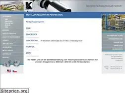 Sites similar to metallveredlung-kotsch.de