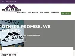 Sites similar to metalmarkermfg.com