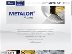 Sites similar to metalor.com