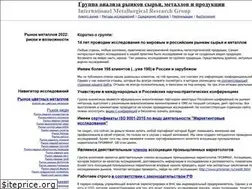 Sites similar to metalresearch.ru
