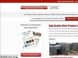 Sites similar to metalroofingcalifornia.com