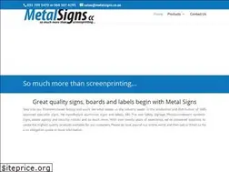Sites similar to metalsigns.co.za