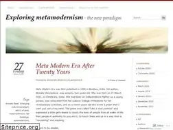 Sites similar to metamodernism.wordpress.com
