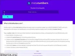 Sites similar to metanumbers.com