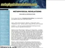 Sites similar to metaphysicalrevelations.com