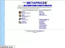 Sites similar to metaprices.com