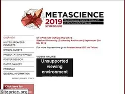 Sites similar to metascience2019.org
