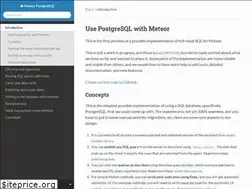 Sites similar to meteor-postgres.readthedocs.io