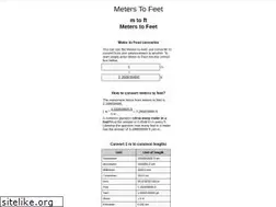 Sites similar to meters-to-feet.appspot.com