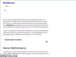 Sites similar to methstreams.buzz