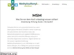 Sites similar to methylsulfonylmethan.net