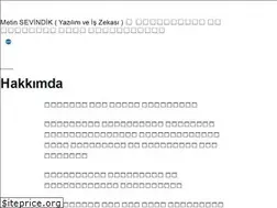Sites similar to metinsevindik.net