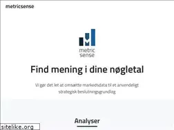 Sites similar to metricsense.com