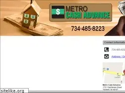Sites similar to metrocashadvanceypsilanti.com
