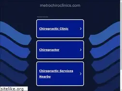 Sites similar to metrochiroclinics.com