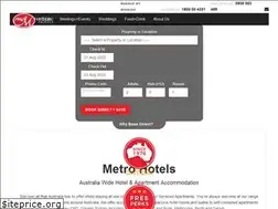 Sites similar to metrohotels.com.au