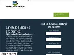 Sites similar to metrolandscapesupplies.com