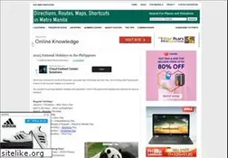 Sites similar to metromaniladirections.com