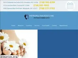 Sites similar to metropolitanfootcare.com