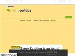 Sites similar to metropolitics.org