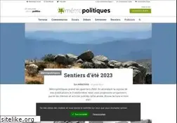 Sites similar to metropolitiques.eu