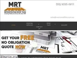 Sites similar to metrorooftiles.com.au