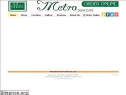 Sites similar to metrosushicafe.net