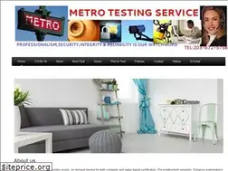 Sites similar to metrotestingct.com