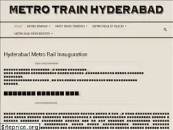 Sites similar to metrotrainhyderabad.com