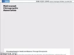 Sites similar to metrowestchiro.com