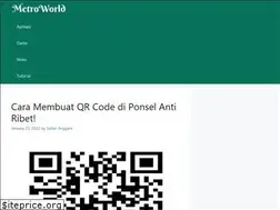 Sites similar to metroworld.id