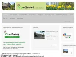 Sites similar to mettenhof.de