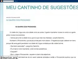 Sites similar to meucantinhodesugestes.blogspot.com