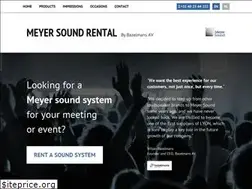 Sites similar to meyersoundrental.com