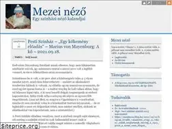 Sites similar to mezeinezo.blog.hu