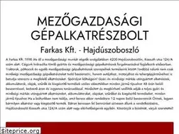 Sites similar to mezogazdasagigepalkatreszek.hu