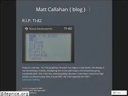 Sites similar to mfcallahan.blog