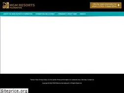Sites similar to mgmresortsfoundation.org