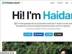 Sites similar to mhaidarhanif.com