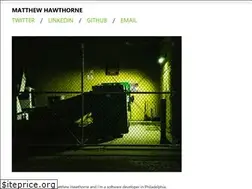 Sites similar to mhawthorne.net