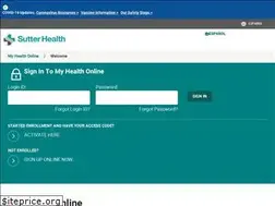 Sites similar to mho.sutterhealth.org