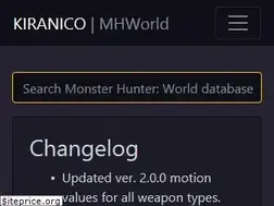 Sites similar to mhworld.kiranico.com