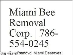 Sites similar to miamibeeremoval.net