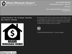 Sites similar to miamiwholesalehomes.net