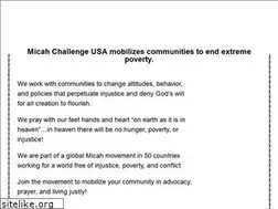 Sites similar to micahchallengeusa.org