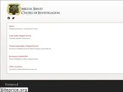 Sites similar to michaelservetuscenter.org
