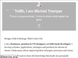 Sites similar to michieltramper.com