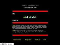 Sites similar to micksinclair.com