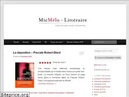 Sites similar to micmelo-litteraire.com